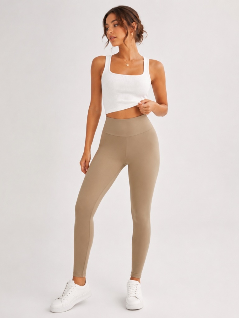 Beige Leggings